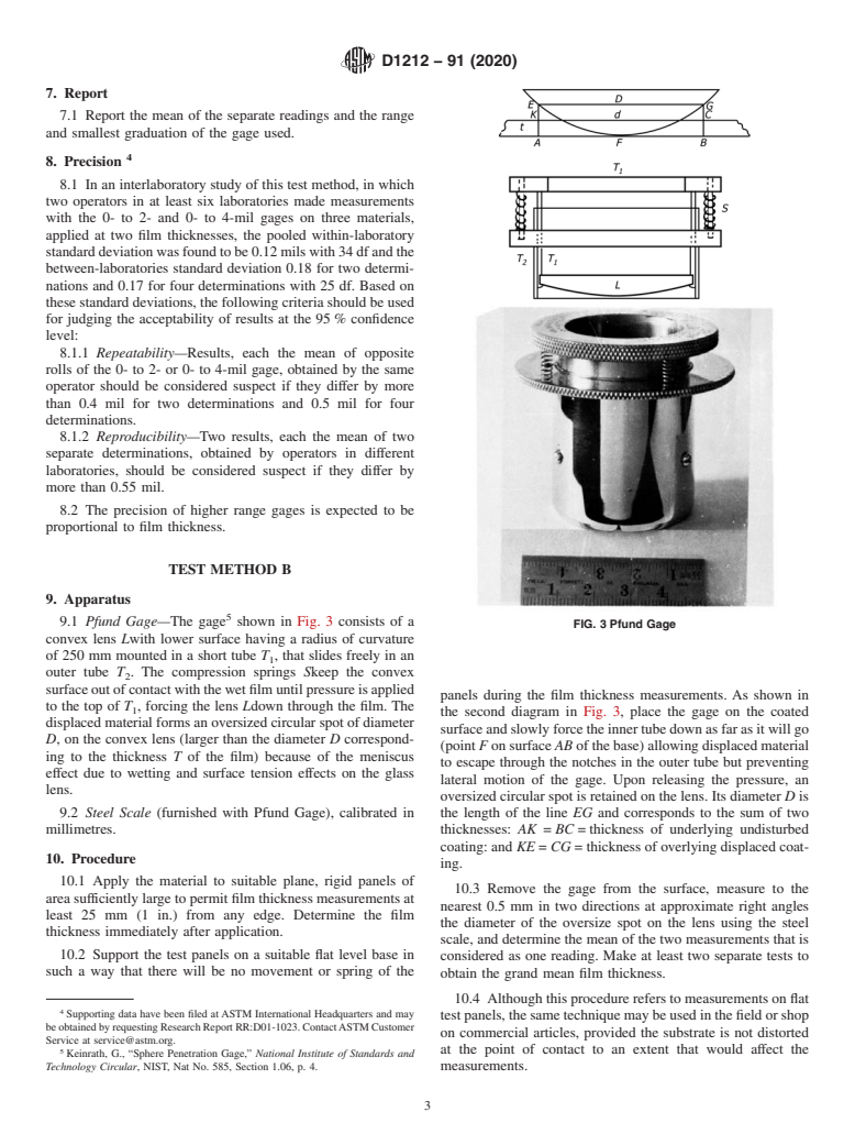 ASTM D1212-91(2020) - Standard Test Methods for Measurement of Wet Film Thickness of Organic Coatings