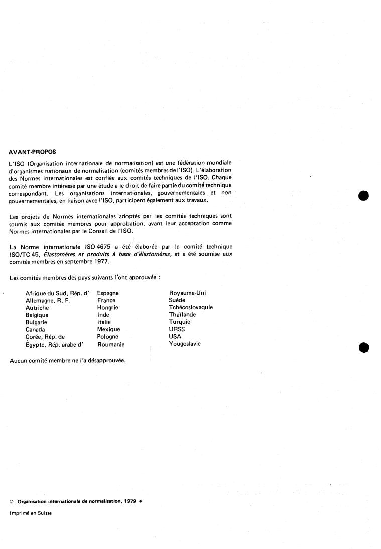 ISO 4675:1979 ISO 4675:1979 - Fabrics coated with rubber or plastics — Low temperature bend test
Released:5/1/1979 - Page 2 preview