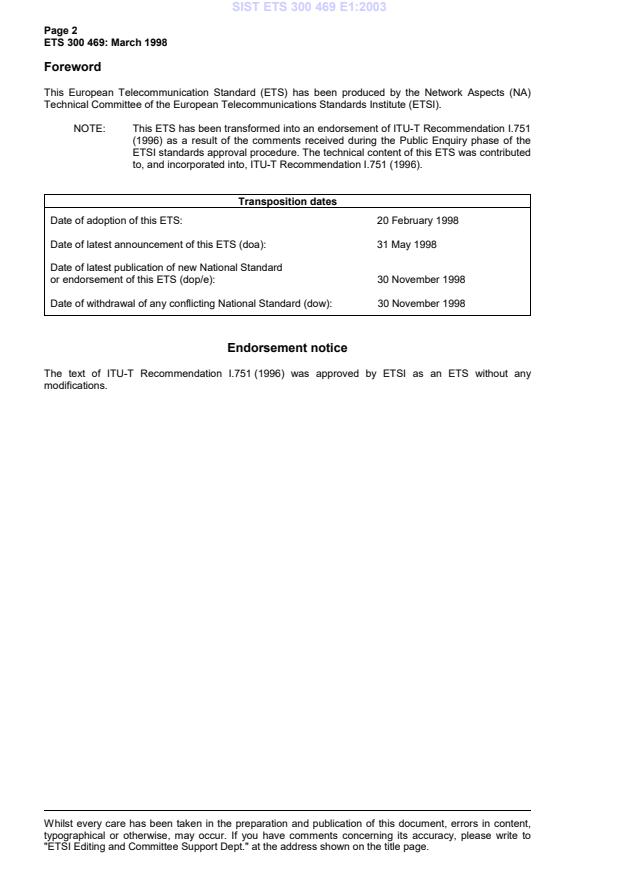 SIST ETS 300 469 E1:2003 SIST ETS 300 469 E1:2003 - Page 4 preview