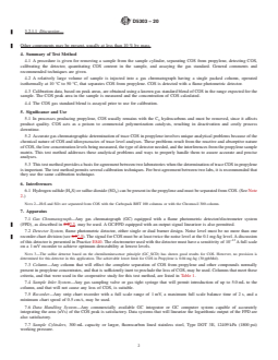 ASTM D5303-20 REDLINE ASTM D5303-20 - Standard Test Method for Trace Carbonyl Sulfide in Propylene by Gas Chromatography - Page 2 preview