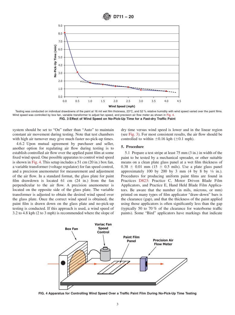 ASTM D711-20 - Standard Test Method for No-Pick-Up Time of Traffic Paint