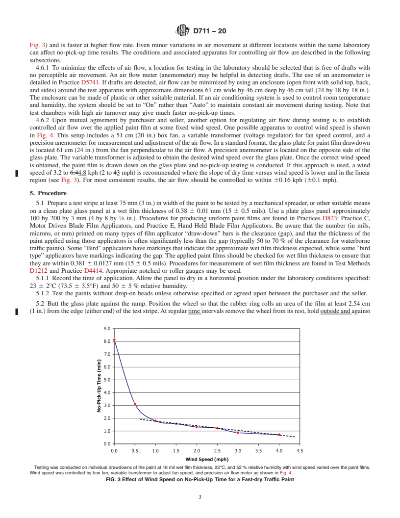 REDLINE ASTM D711-20 - Standard Test Method for No-Pick-Up Time of Traffic Paint