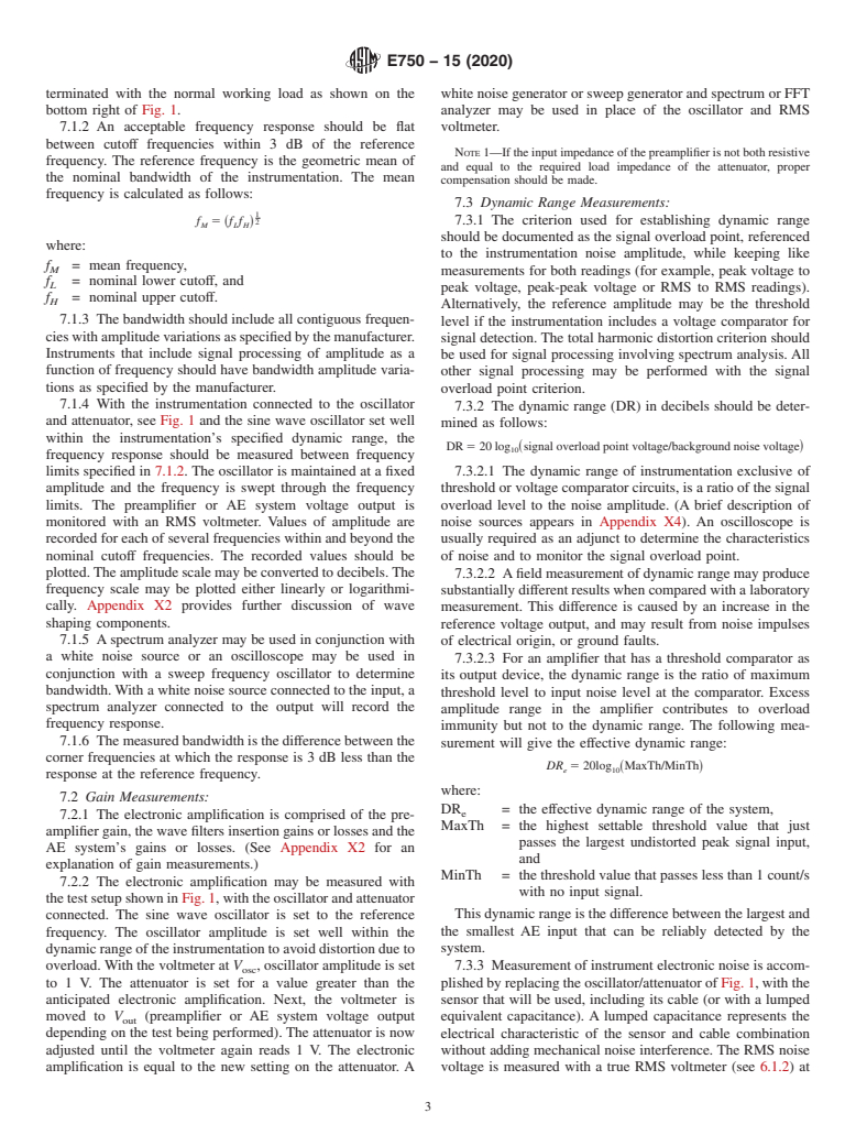 ASTM E750-15(2020) - Standard Practice for  Characterizing Acoustic Emission Instrumentation