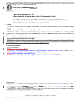 REDLINE ASTM D3769-20 - Standard Test Method for Microcellular Urethanes—High-Temperature Sag