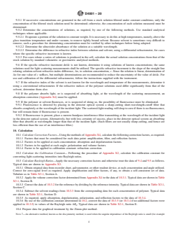 ASTM D4001-20 REDLINE ASTM D4001-20 - Standard Test Method for Determination of Weight-Average Molecular Weight of Polymers by Light Scattering - Page 4 preview