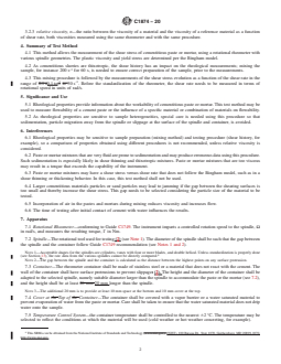 ASTM C1874-20 REDLINE ASTM C1874-20 - Standard Test Method for Measuring Rheological Properties of Cementitious Materials Using Coaxial Rotational Rheometer - Page 2 preview