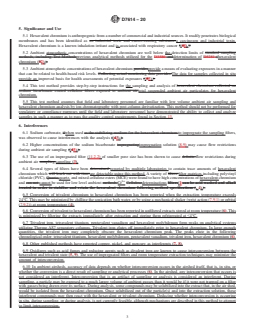 ASTM D7614-20 REDLINE ASTM D7614-20 - Standard Test Method for Determination of Total Suspended Particulate (TSP) Hexavalent Chromium in Ambient Air Analyzed by Ion Chromatography (IC) and Spectrophotometric Measurements - Page 3 preview