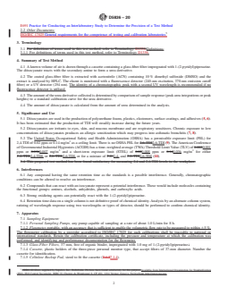 ASTM D5836-20 REDLINE ASTM D5836-20 - Standard Test Method for Determination of 2,4-Toluene Diisocyanate (2,4-TDI) and 2,6-Toluene Diisocyanate (2,6-TDI) in Workplace Atmospheres (1-2 PP Method) - Page 2 preview