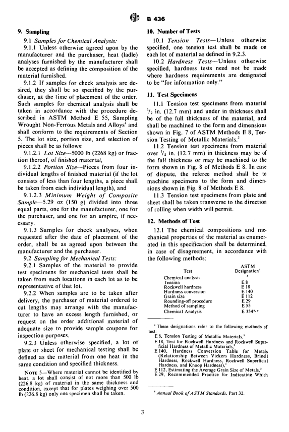 ASTM B436-71 - Specification for Nickel-Chromium-Molybdenum-Iron-Columbium Alloy (UNS NO6001) Sheet and Plate (Withdrawn 1979)