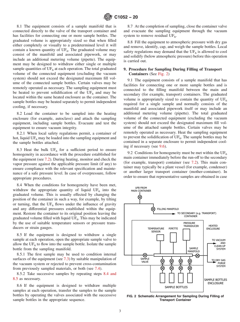 ASTM C1052-20 - Standard Practice for  Bulk Sampling of Liquid Uranium Hexafluoride