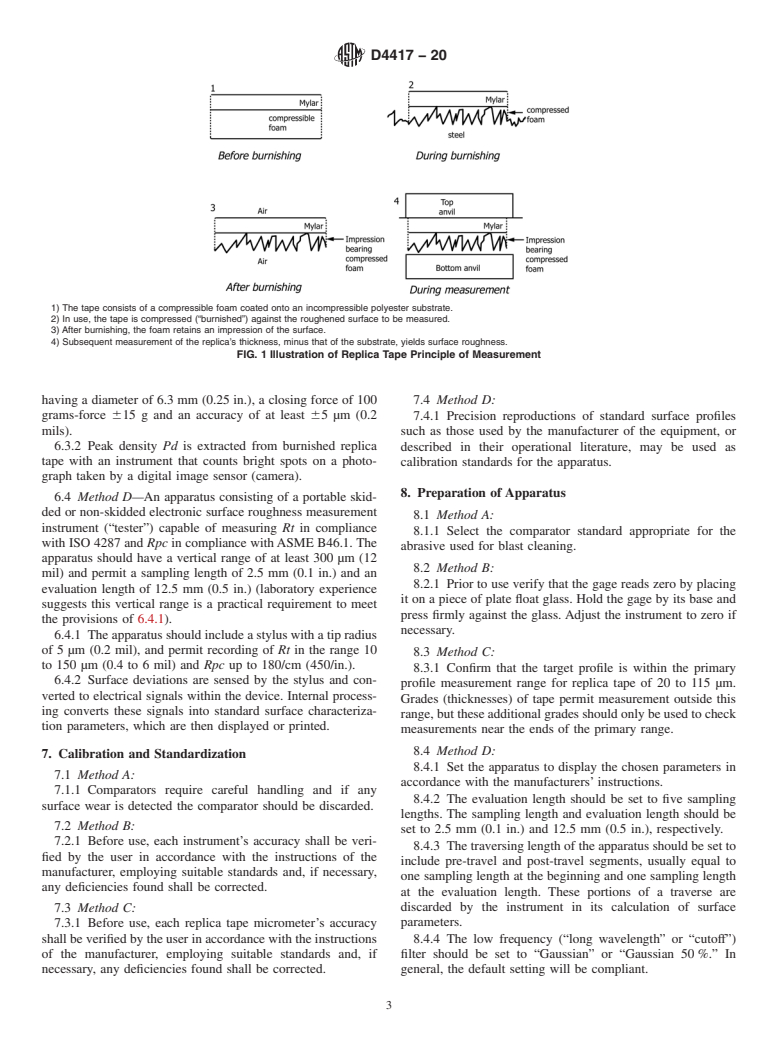 ASTM D4417-20 - Standard Test Methods for Field Measurement of Surface Profile of Blast Cleaned Steel