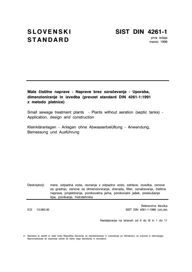 DIN 4261-1:1996