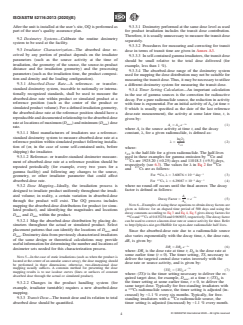 ASTM ISO/ASTM52116-13(2020) ASTM ISO/ASTM52116-13(2020) - Standard Practice for Dosimetry for a Self-Contained Dry-Storage Gamma Irradiator - Page 4 preview