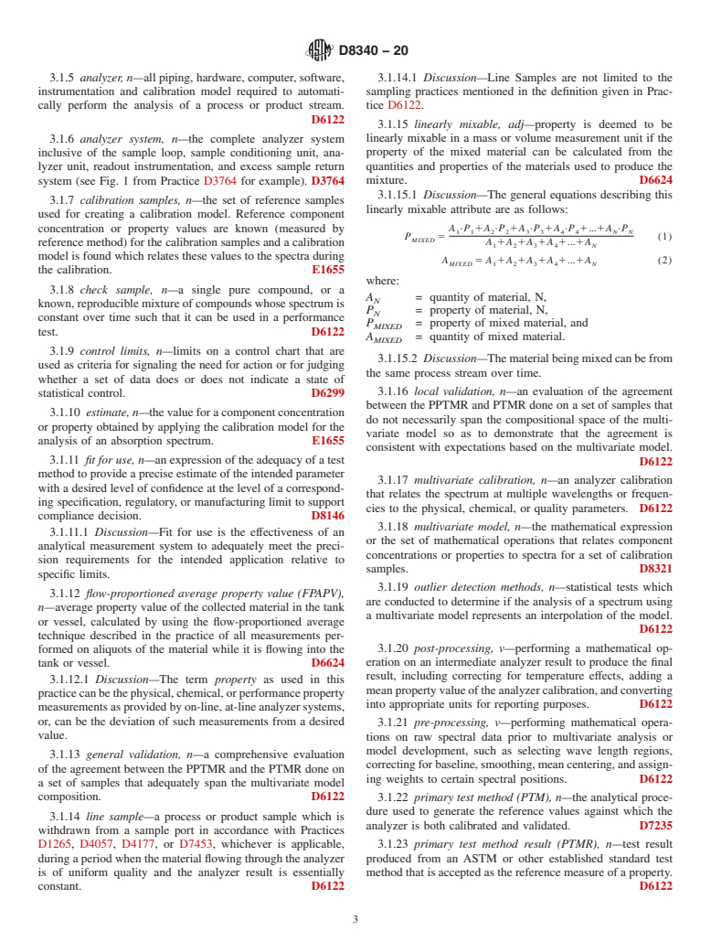 ASTM D8340-20 - Standard Practice for Performance-Based Qualification of Spectroscopic Analyzer Systems