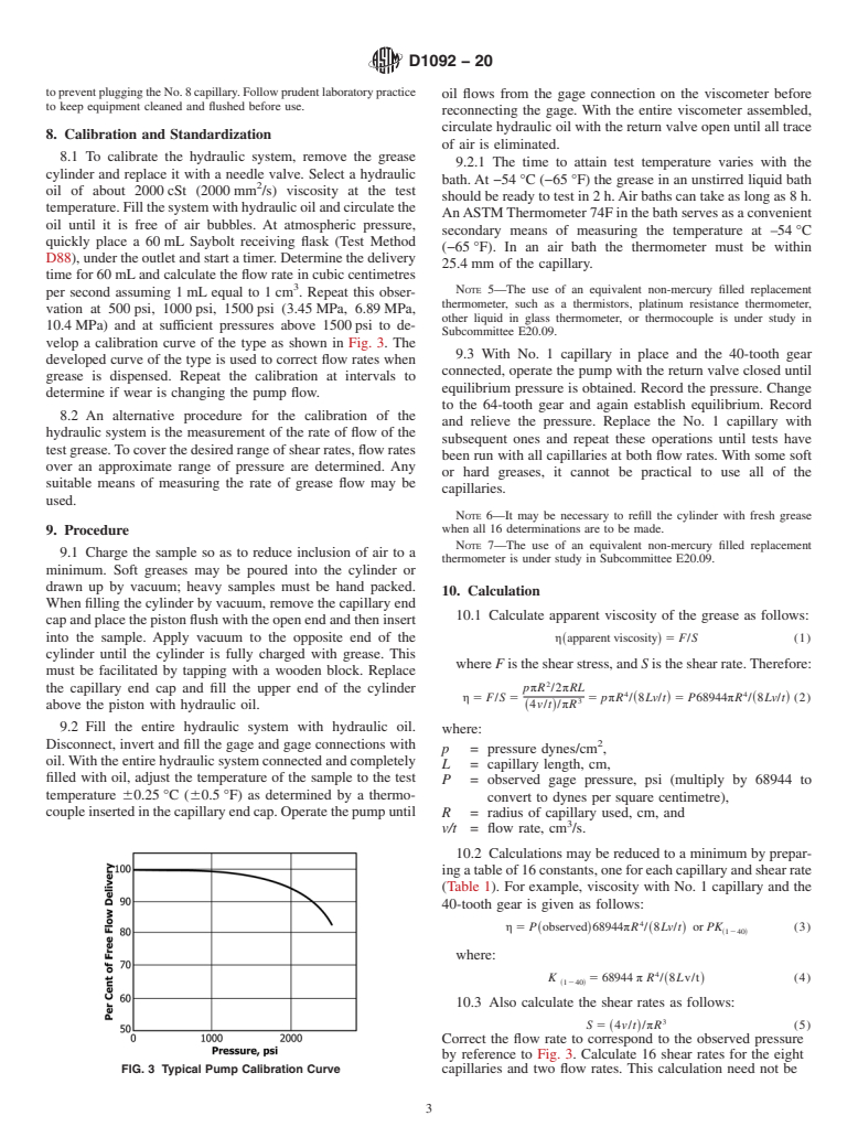 ASTM D1092-20 - Standard Test Method for Measuring Apparent Viscosity of Lubricating Greases