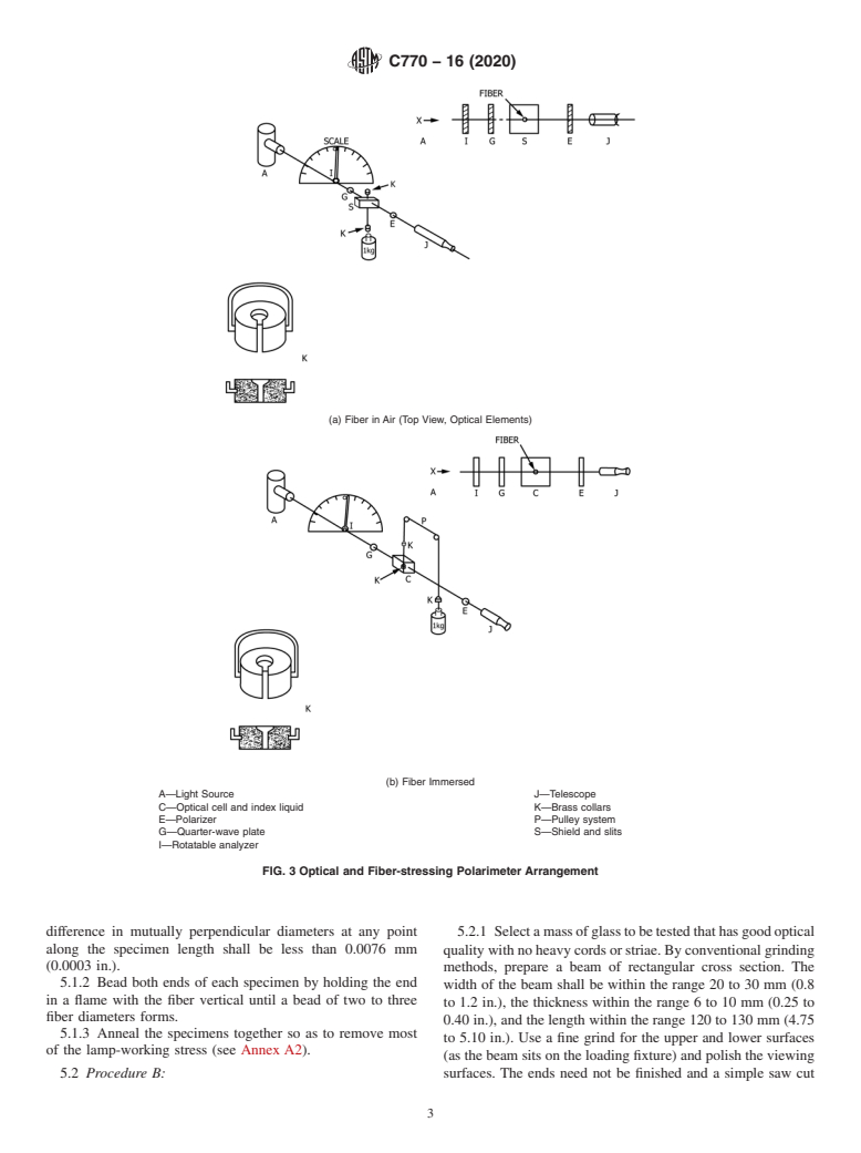 ASTM C770-16(2020) - Standard Test Method for  Measurement of Glass Stress&#x2014;Optical Coefficient