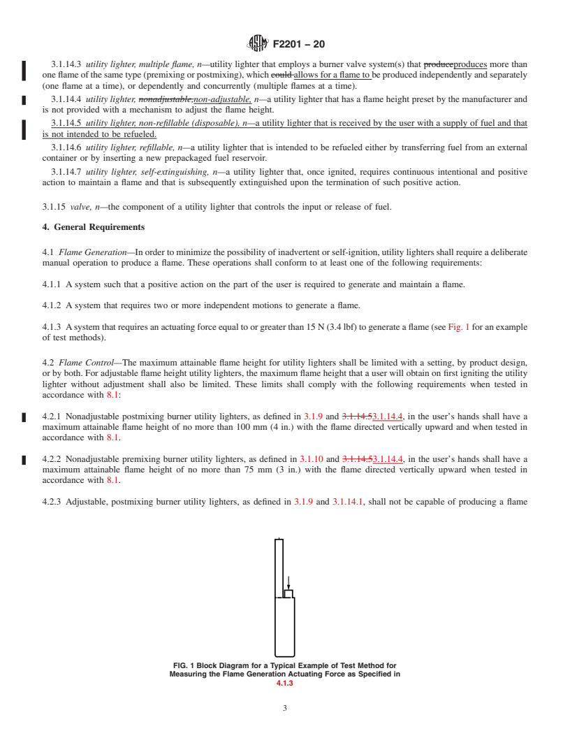 REDLINE ASTM F2201-20 - Standard Consumer Safety Specification for Utility Lighters