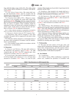 ASTM D2680-20 ASTM D2680-20 - Standard Specification for Acrylonitrile-Butadiene-Styrene (ABS) and Poly(Vinyl Chloride) (PVC) Composite Sewer Piping - Page 4 preview