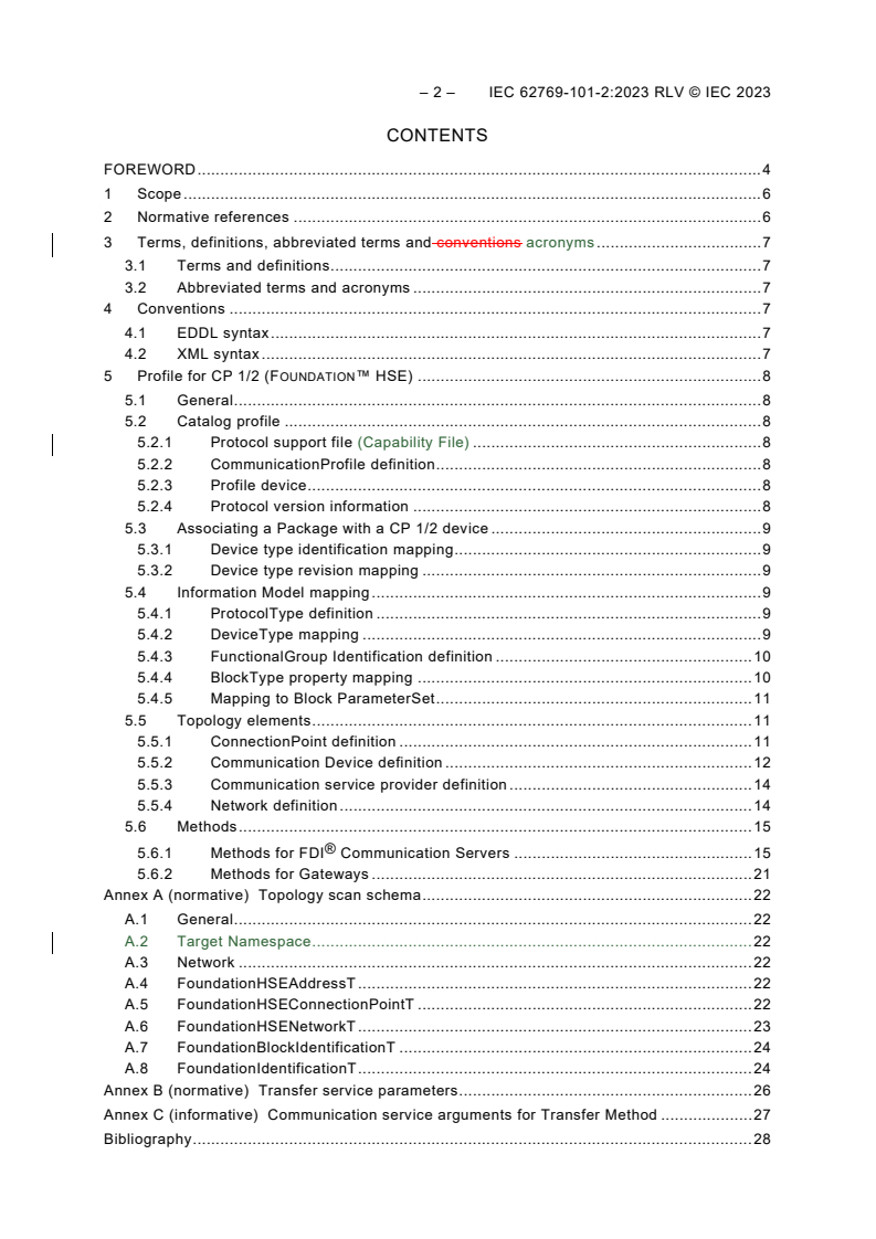 IEC 62769-101-2:2023 IEC 62769-101-2:2023 RLV - Field Device Integration (FDI)® - Part 101-2: Profiles - Foundation Fieldbus HSE
Released:4/14/2023
Isbn:9782832268483 - Page 4 preview
