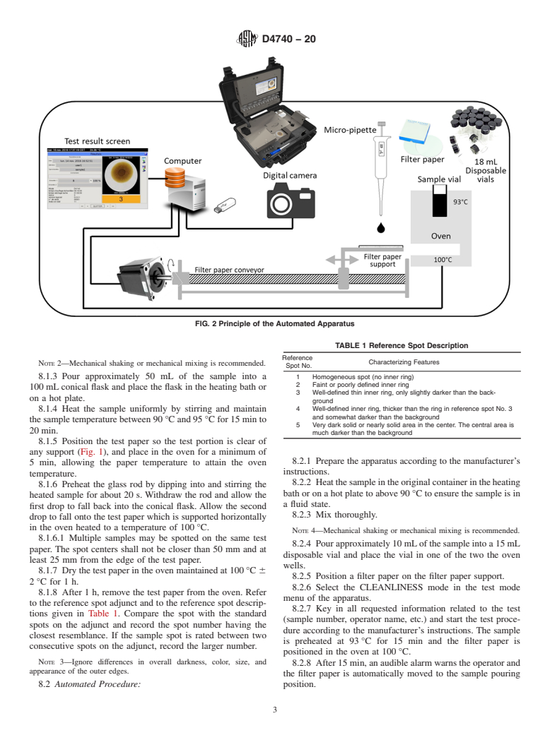 ASTM D4740-20 - Standard Test Method for Cleanliness and Compatibility of Residual Fuels by Spot Test