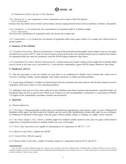 ASTM D4740-20 REDLINE ASTM D4740-20 - Standard Test Method for Cleanliness and Compatibility of Residual Fuels by Spot Test - Page 2 preview