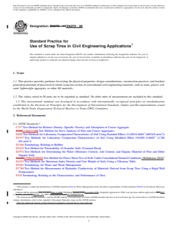 ASTM D6270-20 REDLINE ASTM D6270-20 - Standard Practice for Use of Scrap Tires in Civil Engineering Applications - Page 1 preview