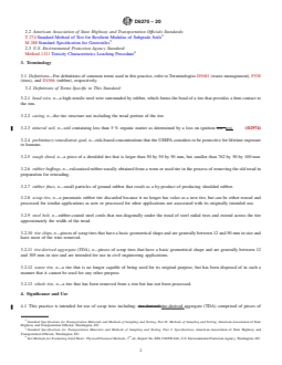 ASTM D6270-20 REDLINE ASTM D6270-20 - Standard Practice for Use of Scrap Tires in Civil Engineering Applications - Page 2 preview