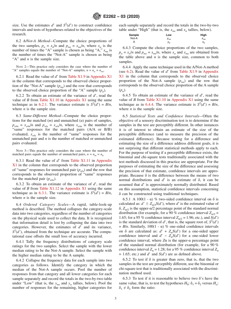 ASTM E2262-03(2020) - Standard Practice for  Estimating Thurstonian Discriminal Distances