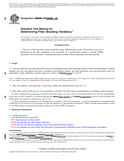 ASTM D2068-20 REDLINE ASTM D2068-20 - Standard Test Method for Determining Filter Blocking Tendency - Page 1 preview
