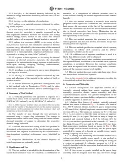 ASTM F1939-15(2020) ASTM F1939-15(2020) - Standard Test Method for Radiant Heat Resistance of Flame Resistant Clothing Materials with Continuous Heating - Page 2 preview
