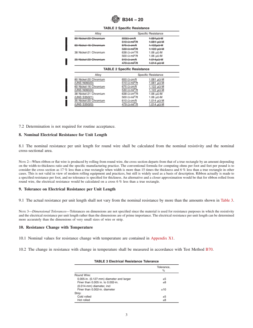 REDLINE ASTM B344-20 - Standard Specification for Drawn or Rolled Nickel-Chromium and Nickel-Chromium-Iron Alloys  for  Electrical Heating Elements