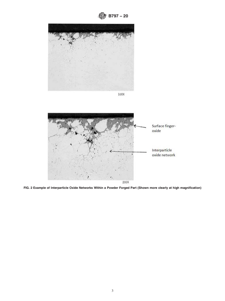 ASTM B797-20 - Standard Test Method for  Surface Finger-Oxide Penetration Depth and Presence of Interparticle  Oxide Networks in Powder Forged (PF) Steel Parts