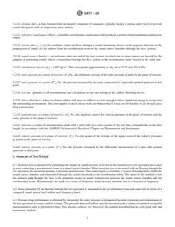 ASTM E477-20 REDLINE ASTM E477-20 - Standard Test Method for Laboratory Measurements of Acoustical and Airflow Performance of Duct Liner Materials and Prefabricated Silencers - Page 3 preview