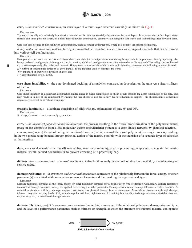 REDLINE ASTM D3878-20b - Standard Terminology for  Composite Materials