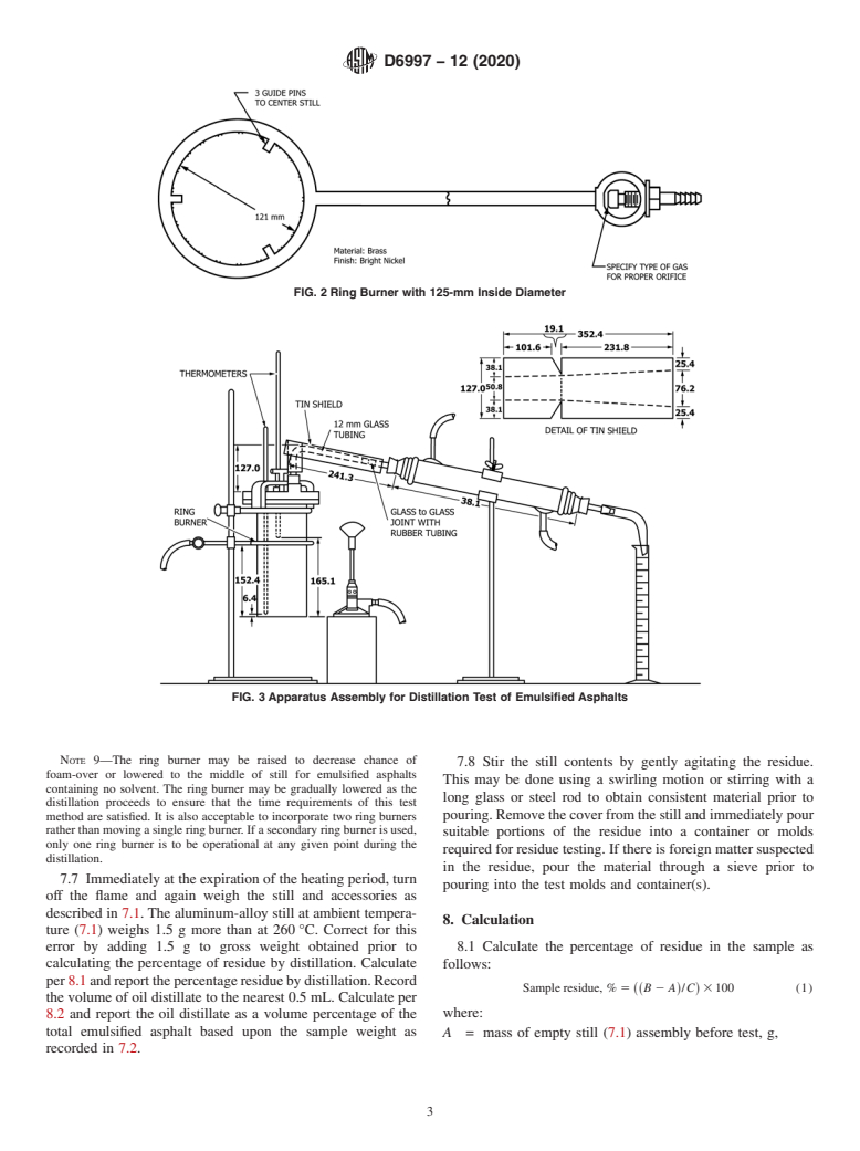 ASTM D6997-12(2020) - Standard Test Method for Distillation of Emulsified Asphalt