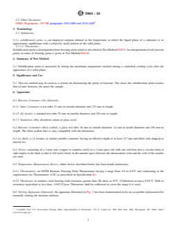 ASTM D852-20 REDLINE ASTM D852-20 - Standard Test Method for Solidification Point of Benzene - Page 2 preview