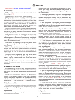 ASTM E903-20 ASTM E903-20 - Standard Test Method for Solar Absorptance, Reflectance, and Transmittance of Materials Using Integrating Spheres - Page 2 preview