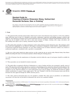 ASTM C1515-20 REDLINE ASTM C1515-20 - Standard Guide for Cleaning of Exterior Dimension Stone, Vertical And Horizontal Surfaces, New or Existing - Page 1 preview