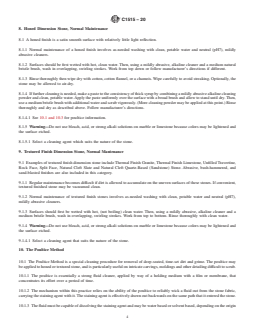 ASTM C1515-20 REDLINE ASTM C1515-20 - Standard Guide for Cleaning of Exterior Dimension Stone, Vertical And Horizontal Surfaces, New or Existing - Page 4 preview