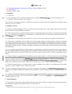 ASTM F1801-20 REDLINE ASTM F1801-20 - Standard Practice for Corrosion Fatigue Testing of Metallic Implant Materials - Page 2 preview