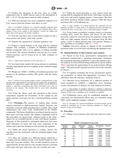 ASTM B890-20 ASTM B890-20 - Standard Test Method for Determination of Metallic Constituents of Tungsten Alloys and Tungsten Hardmetals by X-Ray Fluorescence Spectrometry - Page 3 preview