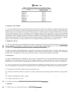 ASTM B890-20 REDLINE ASTM B890-20 - Standard Test Method for Determination of Metallic Constituents of Tungsten Alloys and Tungsten Hardmetals by X-Ray Fluorescence Spectrometry - Page 2 preview
