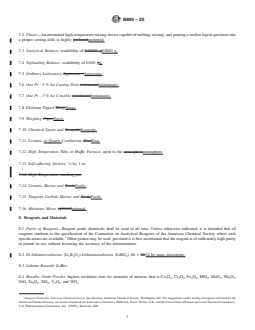ASTM B890-20 REDLINE ASTM B890-20 - Standard Test Method for Determination of Metallic Constituents of Tungsten Alloys and Tungsten Hardmetals by X-Ray Fluorescence Spectrometry - Page 3 preview