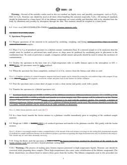 ASTM B890-20 REDLINE ASTM B890-20 - Standard Test Method for Determination of Metallic Constituents of Tungsten Alloys and Tungsten Hardmetals by X-Ray Fluorescence Spectrometry - Page 4 preview