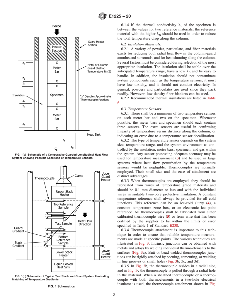 ASTM E1225-20 - Standard Test Method for  Thermal Conductivity of Solids Using the Guarded-Comparative-Longitudinal  Heat Flow Technique