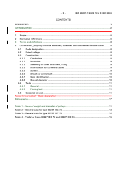 IEC 60227-7:2024 RLV - Polyvinyl chloride insulated cables of rated voltages up to and including 450/750 V - Part 7: Flexible cables screened and unscreened with two or more conductors and of rated voltages up to and including 300/500 V
Released:2/22/2024
Isbn:9782832283714 - Page 4 preview