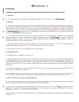 ASTM D4223/D4223M-20 REDLINE ASTM D4223/D4223M-20 - Standard Practices for Preparation of Test Specimens of Asphalt-Stabilized Soils - Page 3 preview
