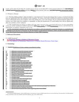 ASTM E837-20 REDLINE ASTM E837-20 - Standard Test Method for Determining Residual Stresses by the Hole-Drilling Strain-Gage Method - Page 2 preview