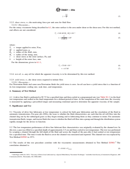 ASTM D6821-20a REDLINE ASTM D6821-20a - Standard Test Method for Low Temperature Viscosity of Drive Line Lubricants in a Constant Shear Stress Viscometer - Page 3 preview