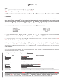 ASTM D6821-20a REDLINE ASTM D6821-20a - Standard Test Method for Low Temperature Viscosity of Drive Line Lubricants in a Constant Shear Stress Viscometer - Page 4 preview